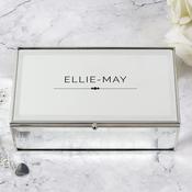 Personalised Classic Mirrored Jewellery Box - ForYou.ie