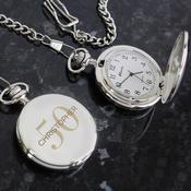 Personalised Birthday Big Age Pocket Fob Watch - ForYou.ie image
