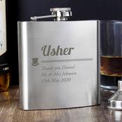 Personalised Usher Hip Flask - ForYou.ie