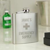 Personalised Emergency Supply Hip Flask - ForYou.ie image