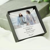 Personalised In Loving Memory Photo Upload Necklace and Box - ForYou.ie image