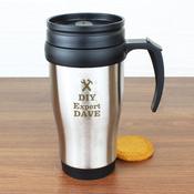 Personalised Man At Work Travel Mug - ForYou.ie image