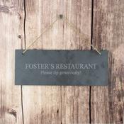 Personalised Engraved Hanging Slate Plaque - ForYou.ie