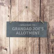 Personalised Welcome To... Hanging Slate Plaque - ForYou.ie