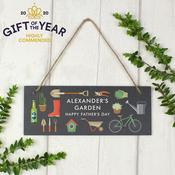 Personalised Garden Printed Hanging Slate Plaque - ForYou.ie