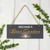 Personalised "Beer Garden" Printed Hanging Slate Plaque - ForYou.ie