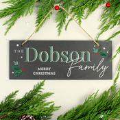 Personalised Christmas Slate Plaque - ForYou.ie