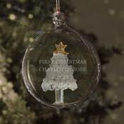 Personalised Glass Christmas Tree Bauble - ForYou.ie