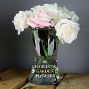 Personalised Bold Font Glass Vase - ForYou.ie