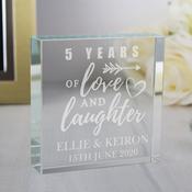 Personalised Anniversary Crystal Token - ForYou.ie