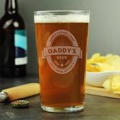 Personalised Beer Label Pint Glass - ForYou.ie image