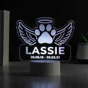 Personalised Pet Memorial Colour Changing LED Light - ForYou.ie