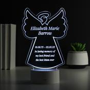 Personalised Free Text Angel Memorial Colour Changing LED Light - ForYou.ie