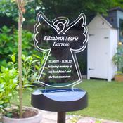 Personalised Angel Memorial Outdoor Solar Light - ForYou.ie image