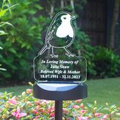 Personalised Robin Memorial Outdoor Solar Light - ForYou.ie