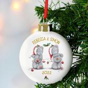 Personalised Me to You Christmas Couple's Bauble - ForYou.ie image