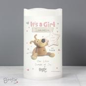 Personalised Boofle It's a Girl Nightlight LED Candle - ForYou.ie