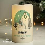 Personalised The Snowman and the Snowdog LED Candle - ForYou.ie