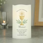 Personalised First Holy Communion LED Candle - ForYou.ie