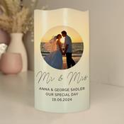 Personalised Photo Upload LED Candle - ForYou.ie