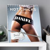 Personalised Hot Chicks Desk Calendar - ForYou.ie image
