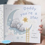 Personalised Tiny Tatty Teddy Daddy You're A Star Poem Book - ForYou.ie