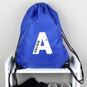 Personalised Initial Blue Kit Bag - ForYou.ie