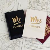 Personalised Mr &amp; Mrs Passport Holders Set - ForYou.ie