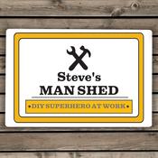 Personalised Man At Work Sign - ForYou.ie