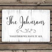 Personalised Rustic Metal Sign - ForYou.ie