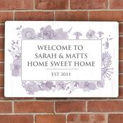 Personalised Soft Watercolour Metal Sign - ForYou.ie