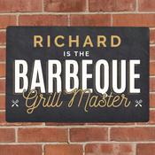 Personalised BBQ Grill Master Metal Sign - ForYou.ie image