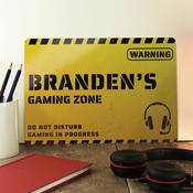 Personalised Gaming Zone Metal Sign - ForYou.ie