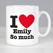 Personalised I HEART Mug - ForYou.ie image