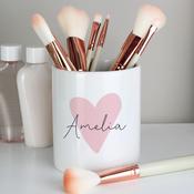 Personalised Pink Heart Ceramic Storage Pot - ForYou.ie