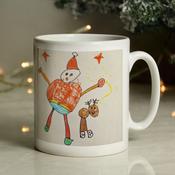 Personalised Childrens Drawing Photo Upload Mug - ForYou.ie image