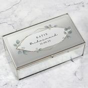 Personalised Botanical Mirrored Jewellery Box - ForYou.ie