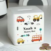 Personalised Vehicles Ceramic Square Money Box - ForYou.ie image