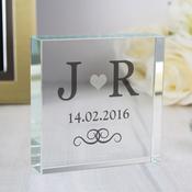 Personalised Silver Monogram Crystal Token - ForYou.ie