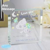 Personalised Tiny Tatty Teddy To the Moon &amp; Back Crystal Token - ForYou.ie