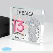 Personalised Me To You Sparkle &amp; Shine Birthday Crystal Token - ForYou.ie