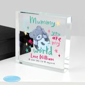 Personalised You Are My World Me To You Crystal Token - ForYou.ie
