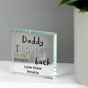 Personalised To the Moon and Back Crystal Token - ForYou.ie