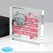 Personalised Me To You Floral Crystal Token - ForYou.ie