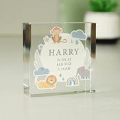 Personalised Safari Animals Crystal Token - ForYou.ie