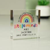 Personalised Shape Little Minds Crystal Token - ForYou.ie
