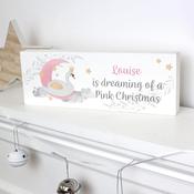 Personalised Swan Lake Wooden Block Sign - ForYou.ie