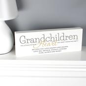 Personalised Grandchildren Wooden Block Sign - ForYou.ie