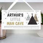 Personalised Wigwam Wooden Sign - ForYou.ie