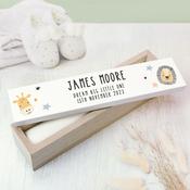 Personalised Scandi Safari Animals Wooden Certificate Holder - ForYou.ie